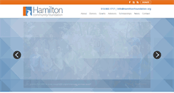 Desktop Screenshot of hamiltonfoundation.org