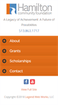 Mobile Screenshot of hamiltonfoundation.org